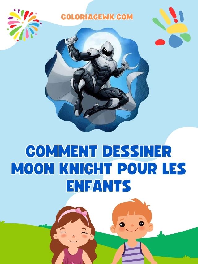 Wie man zeichnet Moon Knight für Kinder