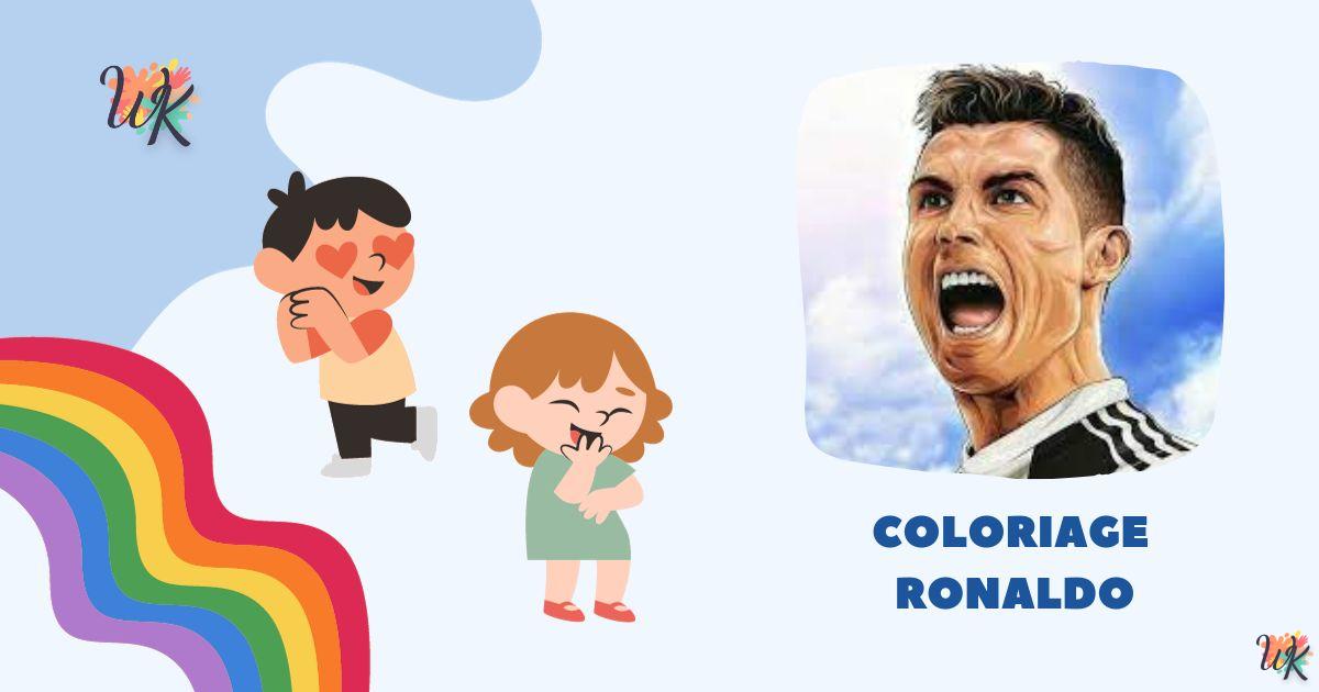 Coloriage Ronaldo légende du monde du football