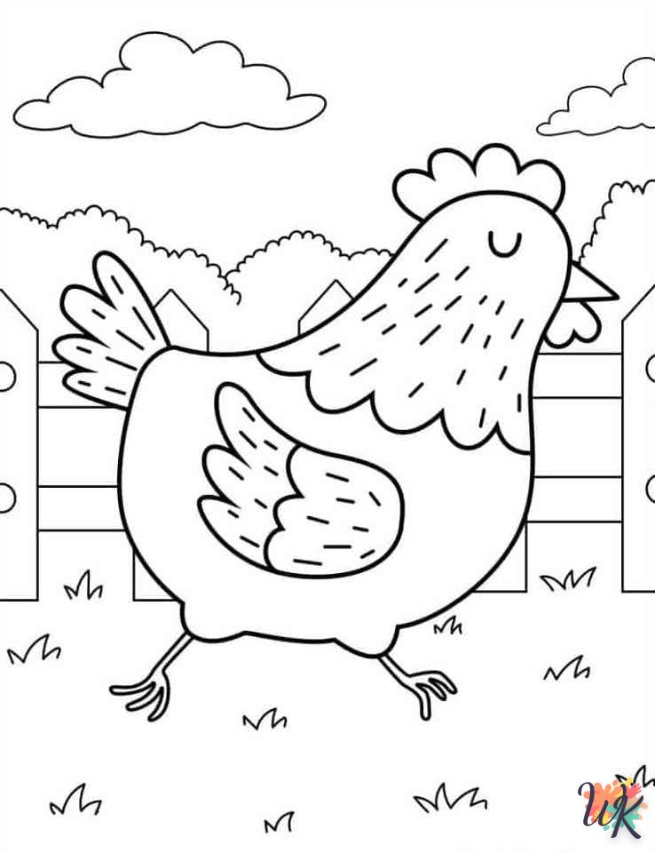 coloriage Animaux De La Ferme  enfant 7 ans a imprimer 1