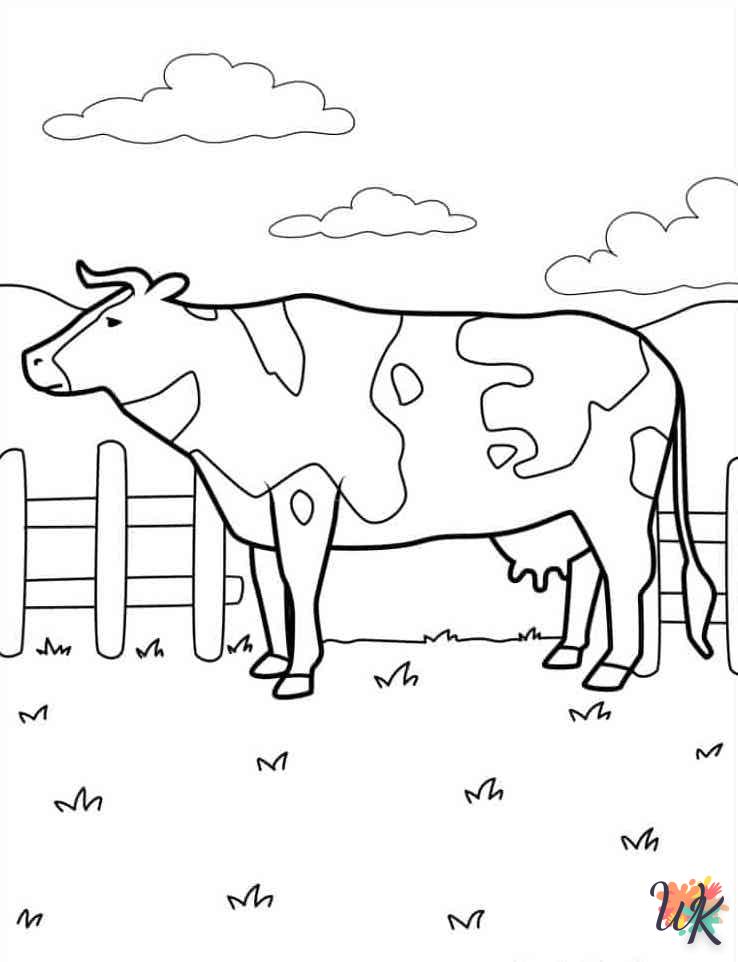 coloriage Animaux De La Ferme  en ligne à imprimer