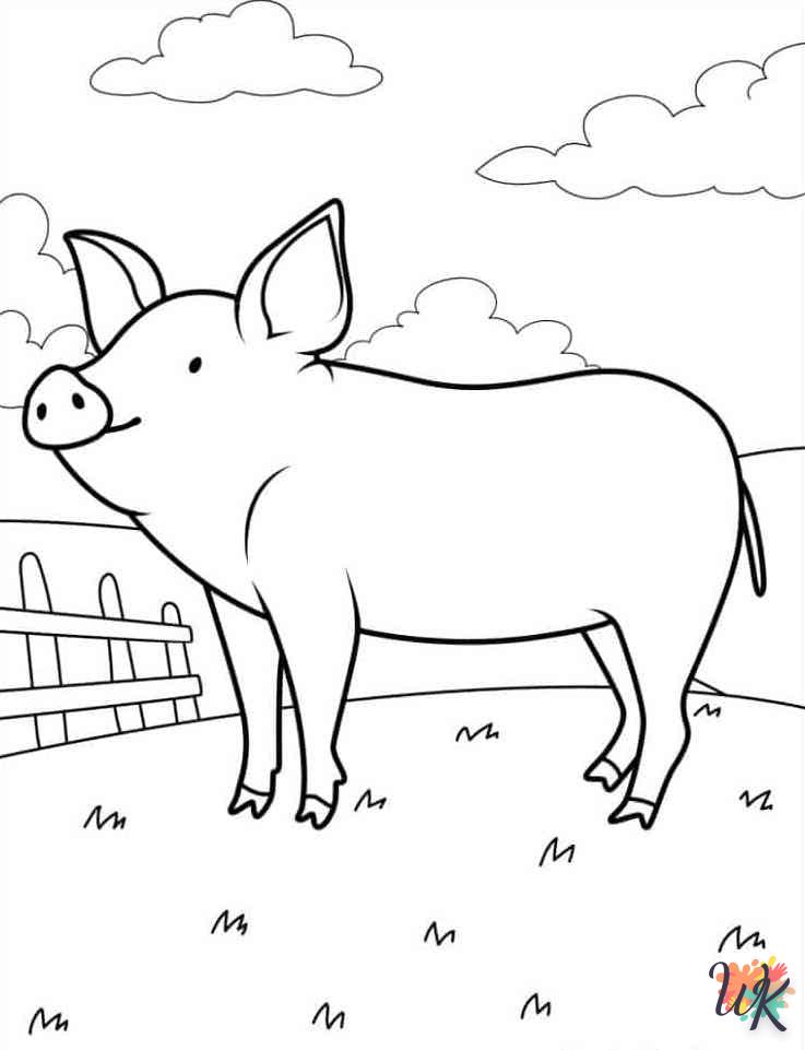 coloriage Animaux De La Ferme  et dessins