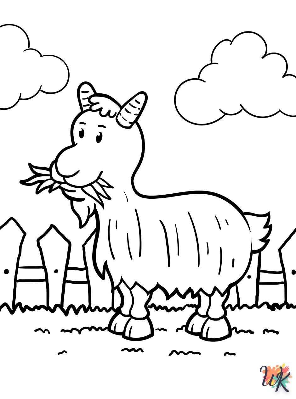 coloriage Animaux De La Ferme  pour bebe a imprimer