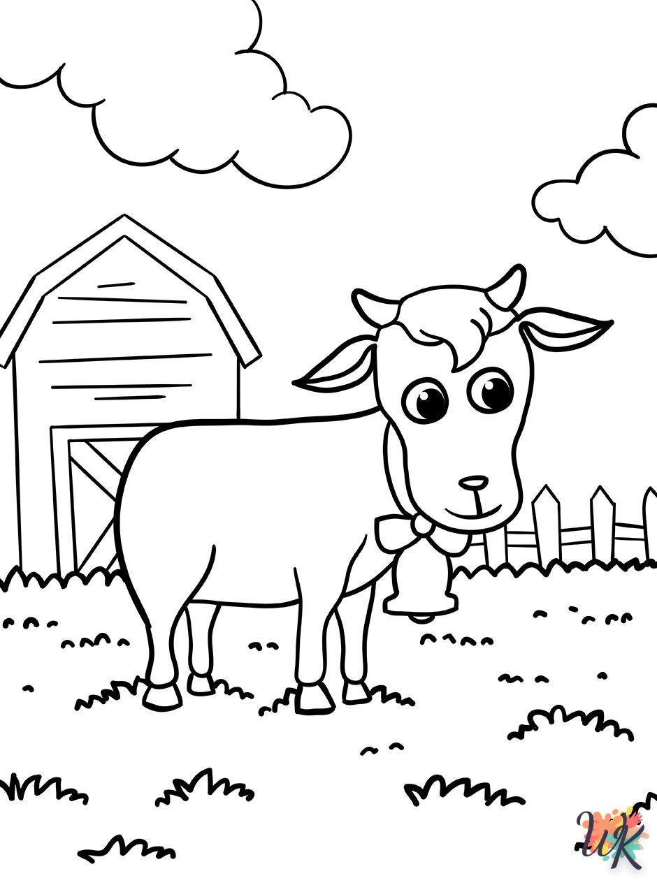 coloriage Animaux De La Ferme  a imprimer enfant 6 ans