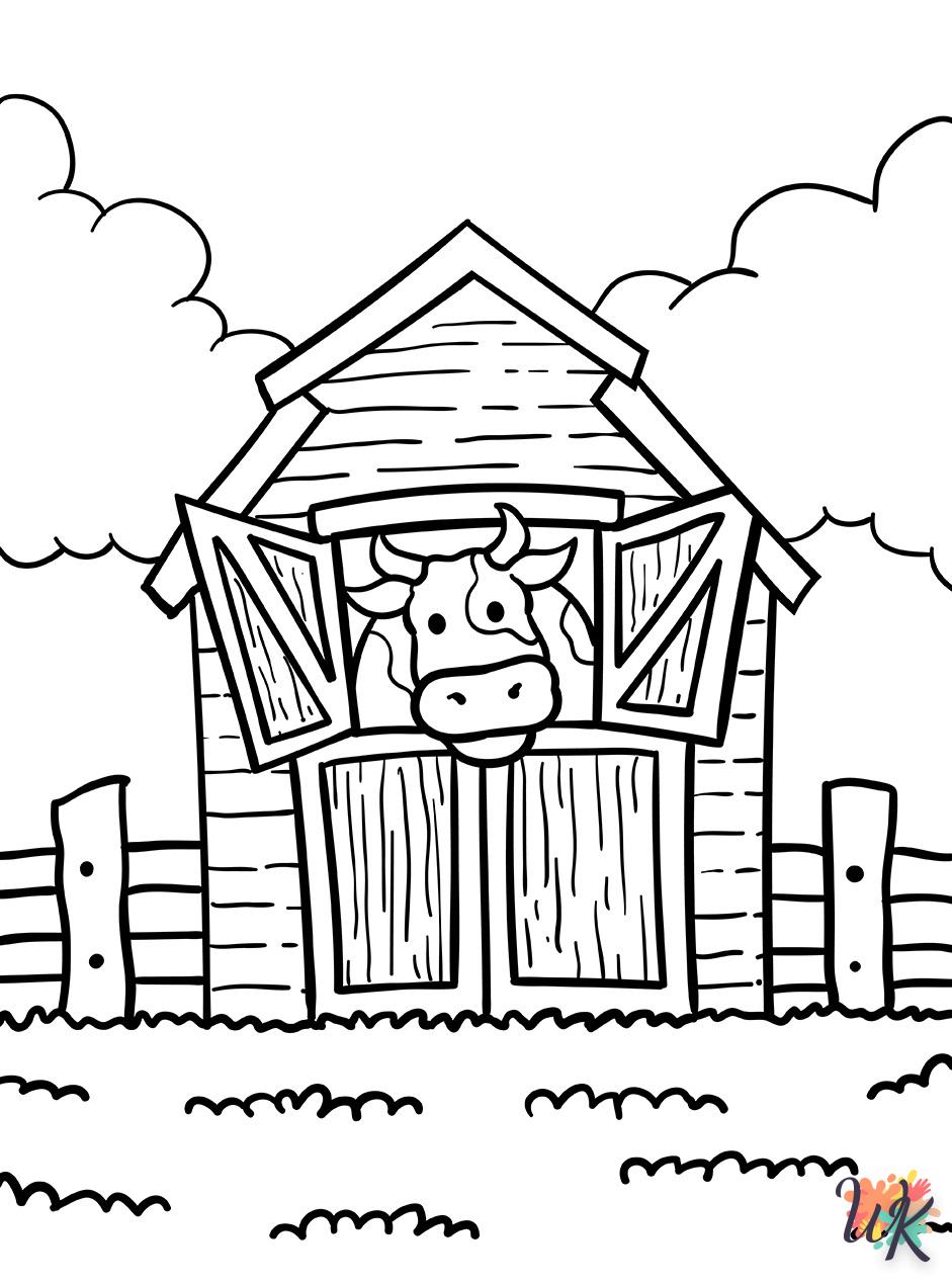 coloriage Animaux De La Ferme  a colorier en ligne gratuitement