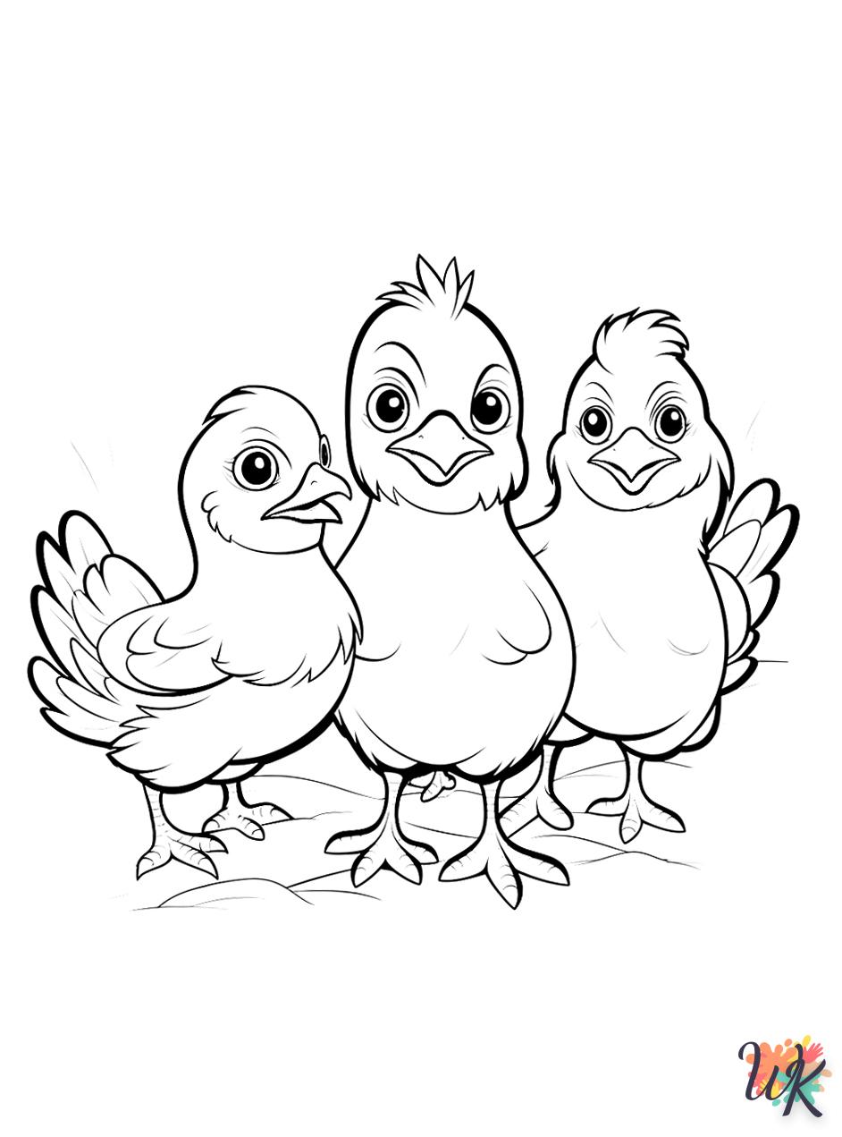 image de coloriage Animaux De La Ferme  pour enfant