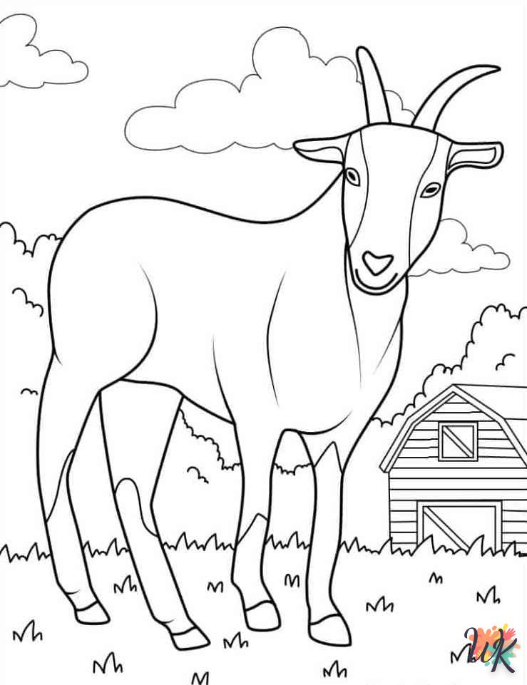 coloriage Animaux De La Ferme  enfant 2 ans a imprimer