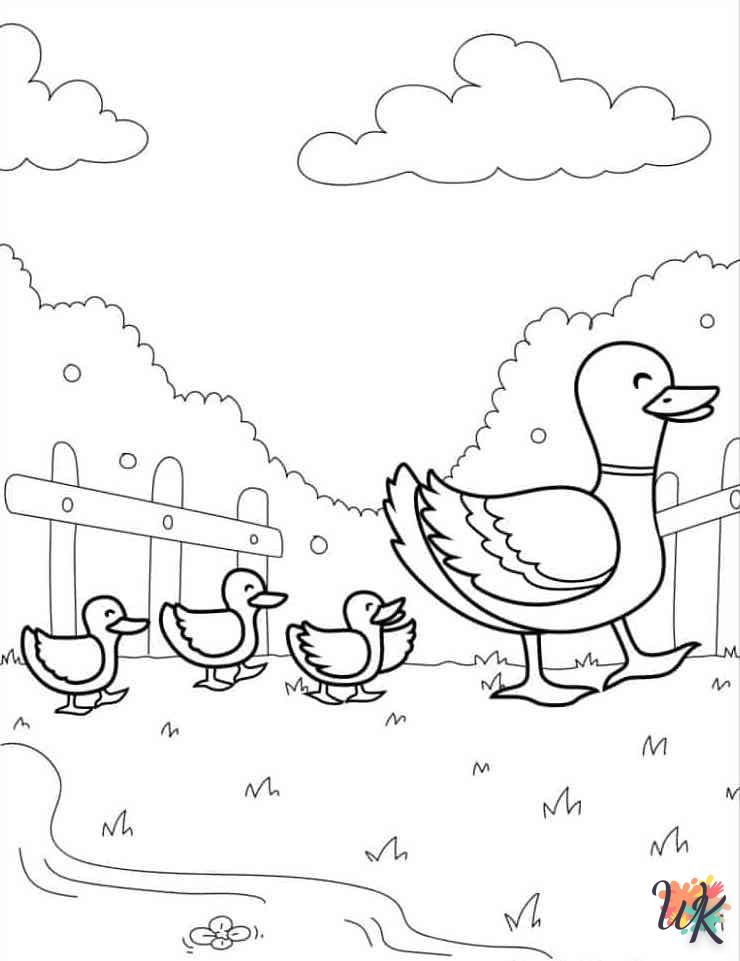 coloriage Animaux De La Ferme  en ligne pour bebe de 2 ans