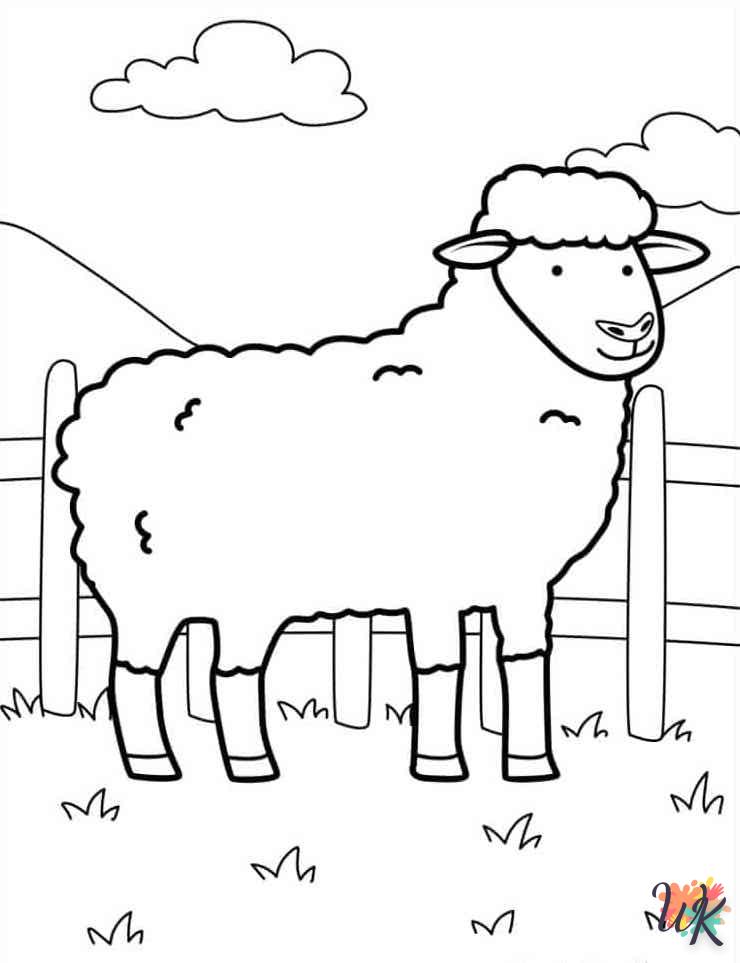 coloriage Animaux De La Ferme  pour enfant gratuit 1