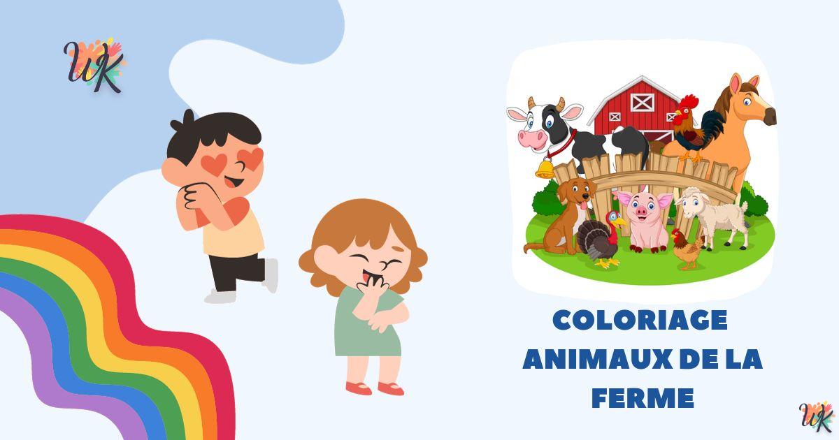 Coloriage Animaux De La Ferme est imprimable gratuitement