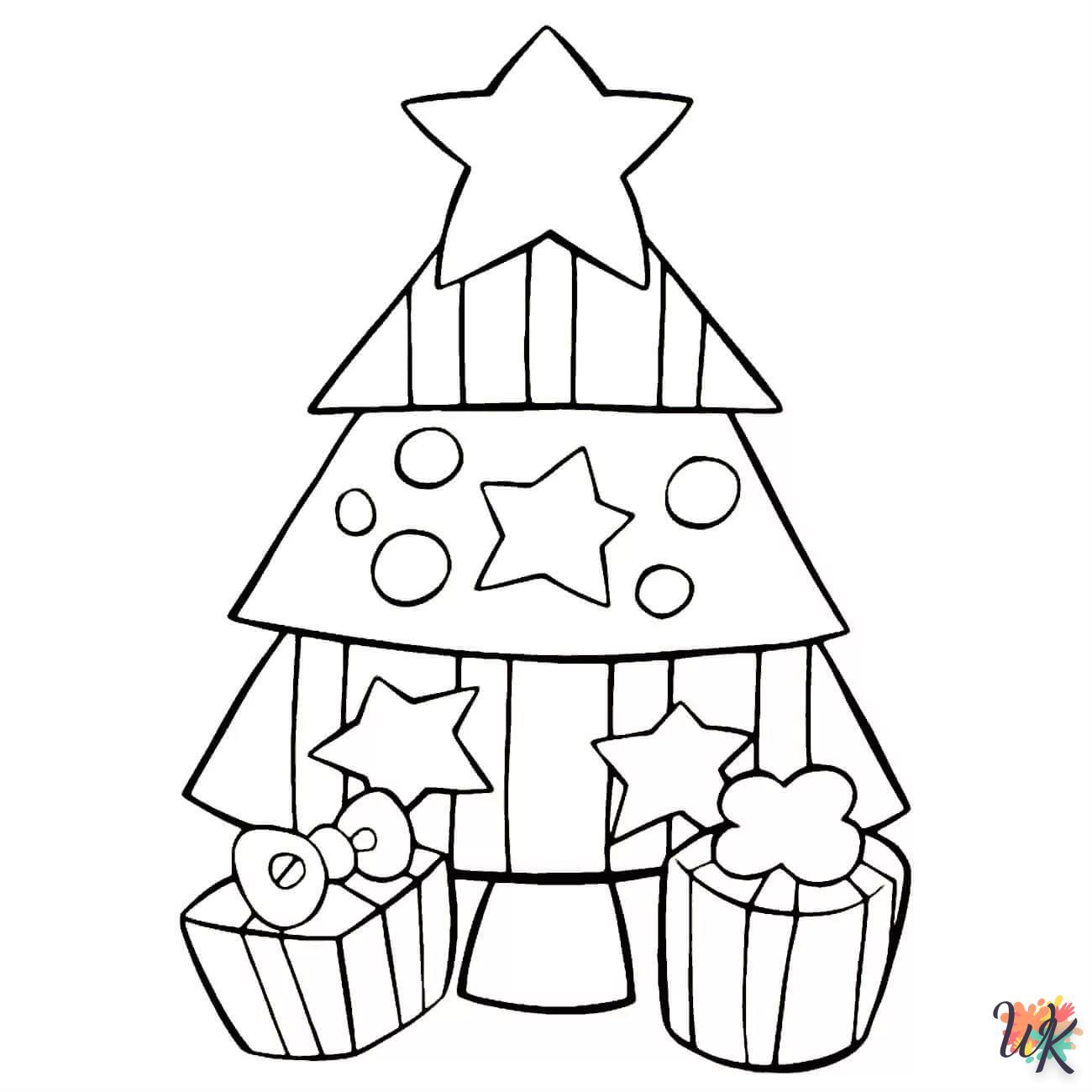 coloriage Cadeaux de Noel  en ligne maternelle