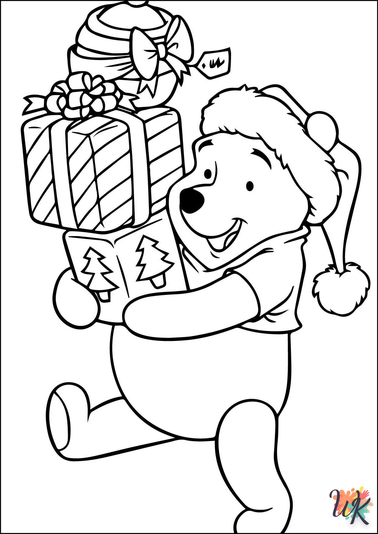 coloriage Cadeaux de Noel  en ligne maternelle 1