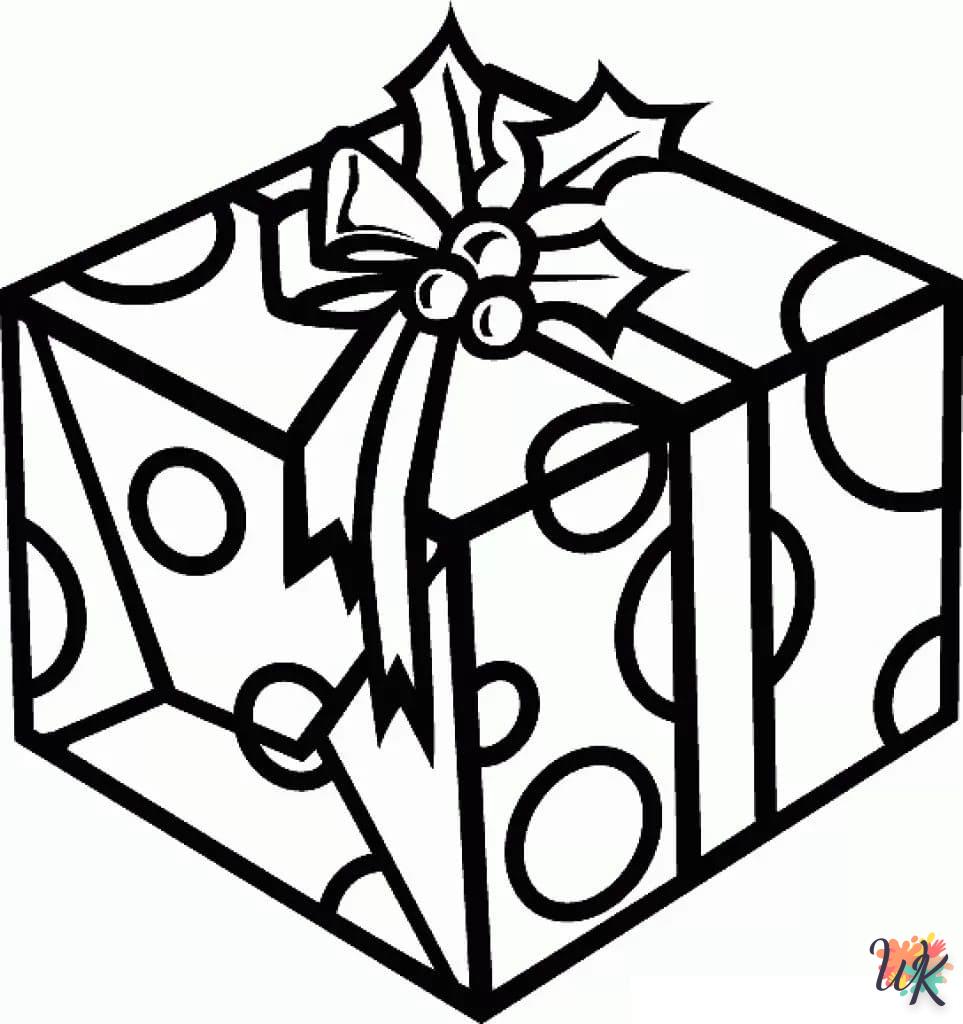 coloriage Cadeaux de Noel  à imprimer gratuitement pdf