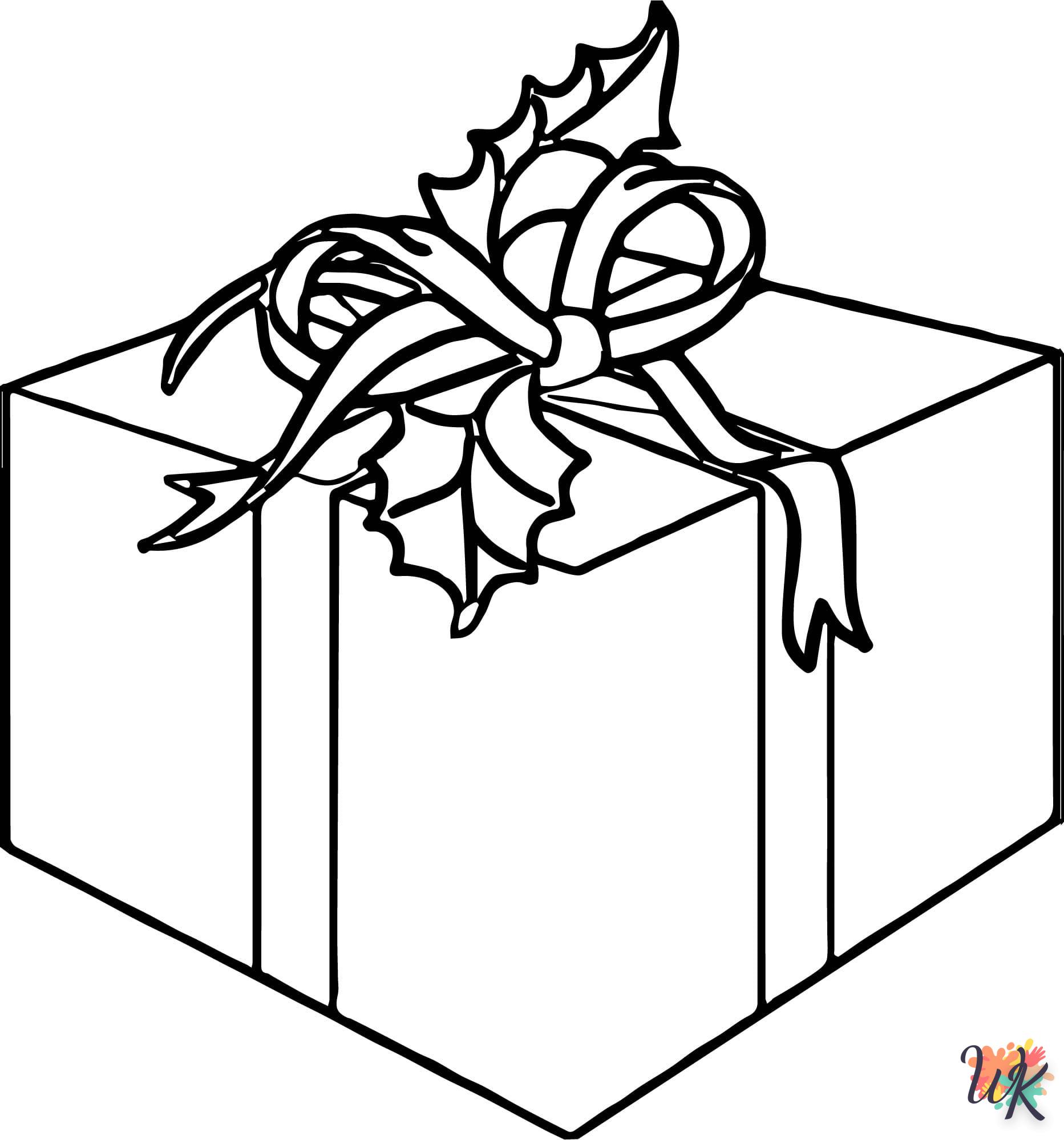 coloriage Cadeaux de Noel  et dessins