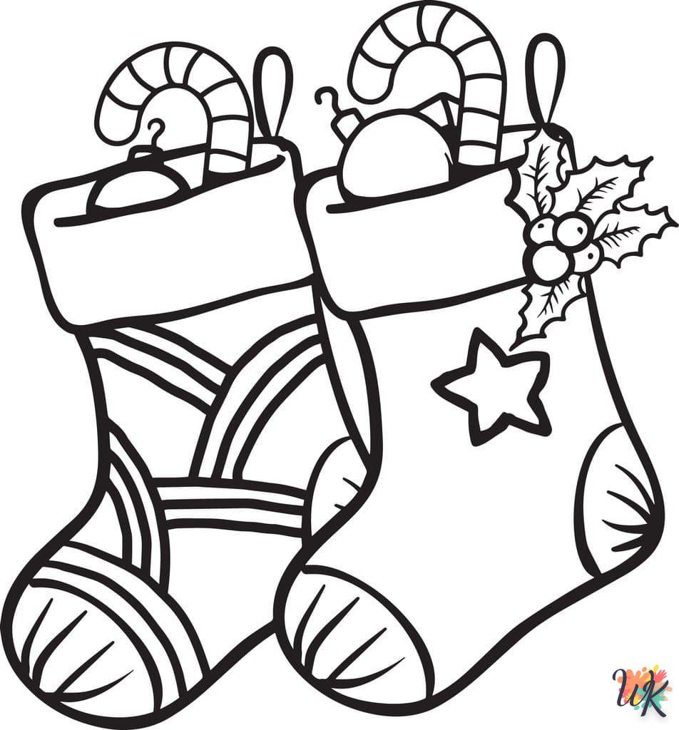 coloriage Cadeaux de Noel  enfant à imprimer gratuit