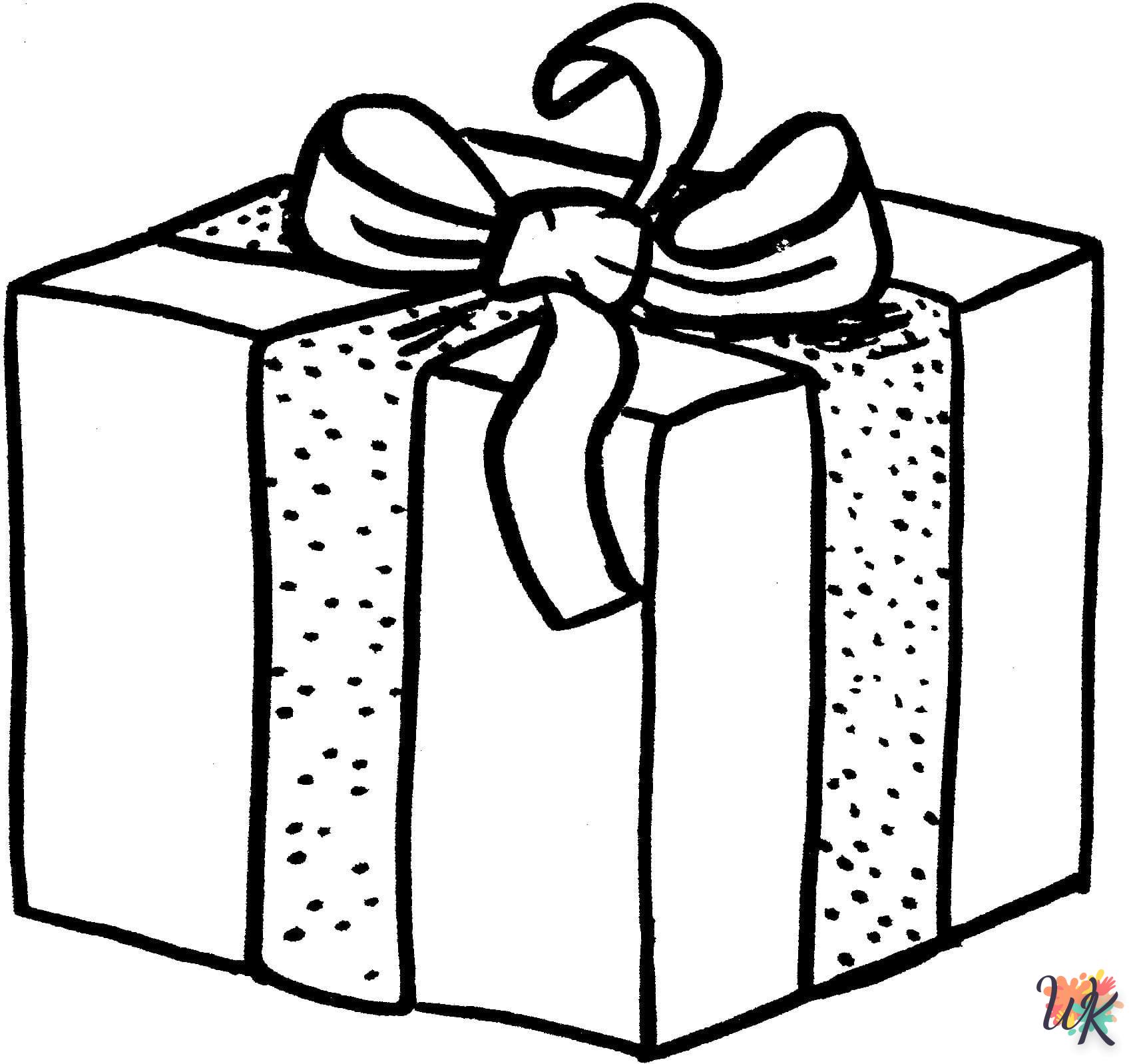 coloriage Cadeaux de Noel  a imprimer gratuitement 1