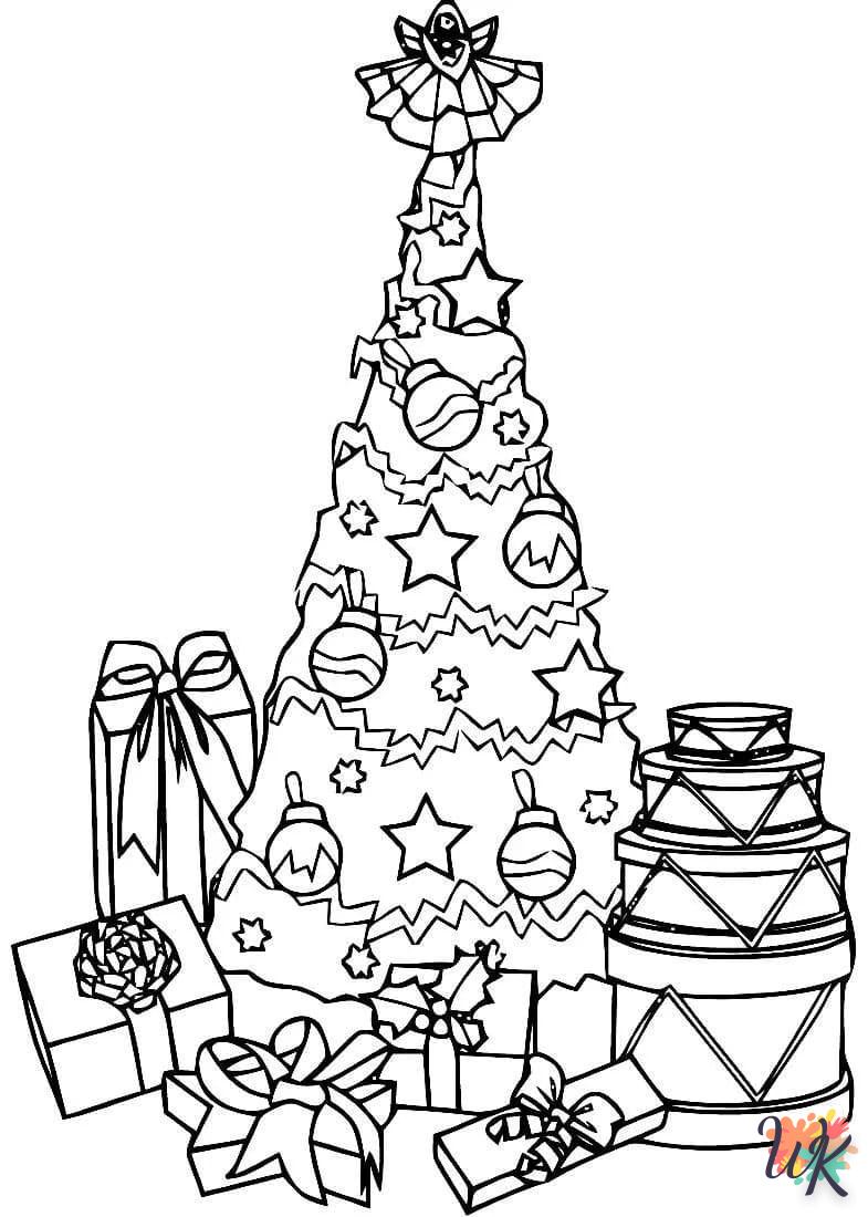 coloriage Cadeaux de Noel  a dessiner en ligne