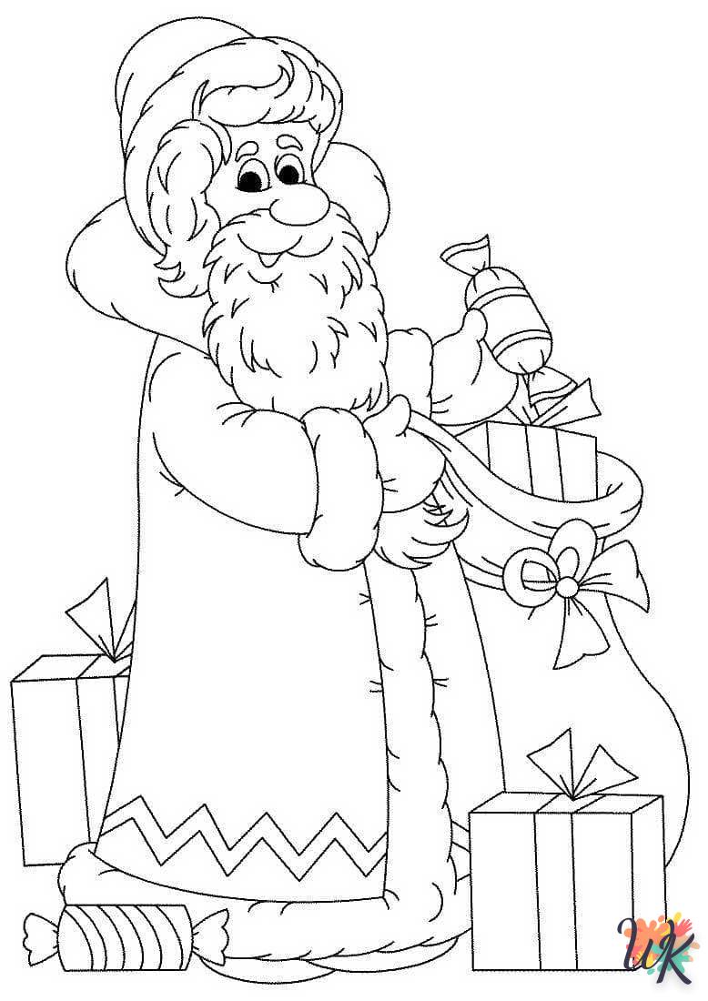 coloriage Cadeaux de Noel  en ligne gratuit 1