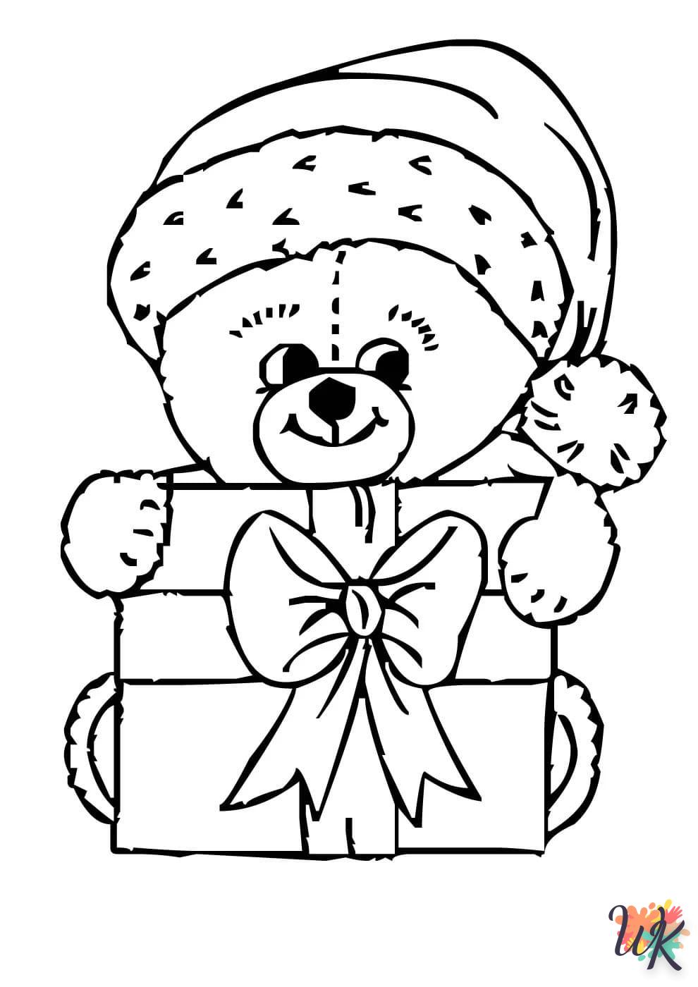 coloriage Cadeaux de Noel  pour enfant de 6 ans