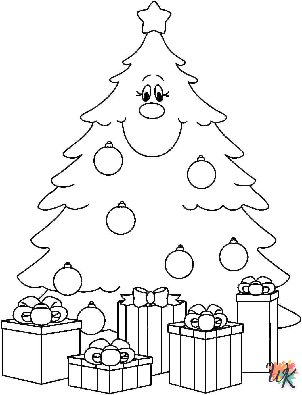 coloriage Cadeaux de Noel  pour lutter contre le stress