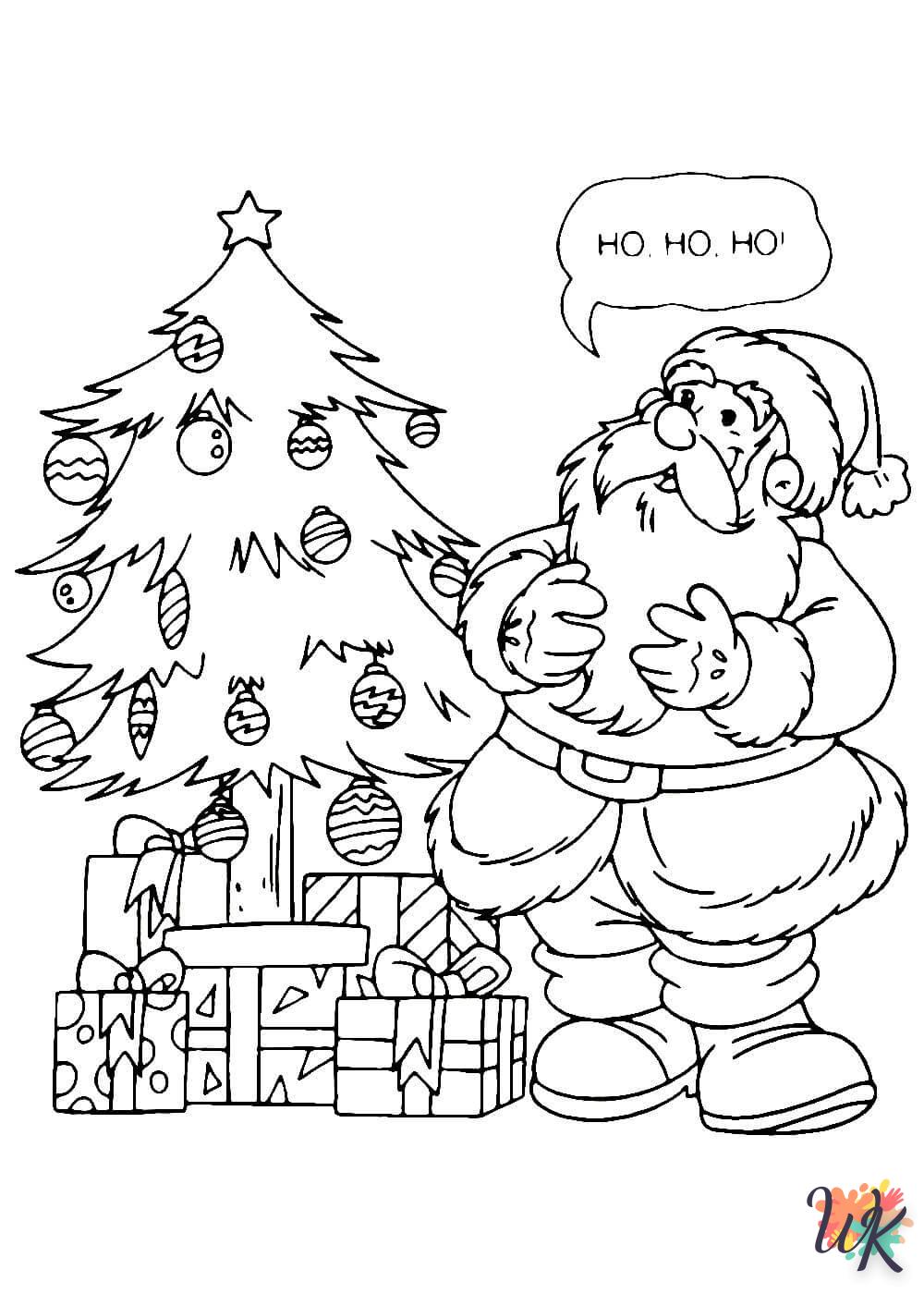 coloriage Cadeaux de Noel  et apprentissage 4