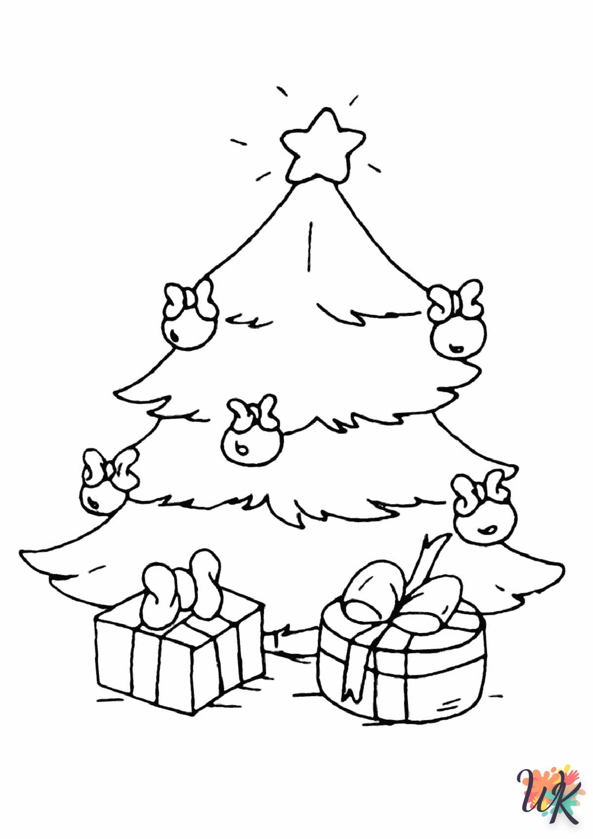 coloriage Cadeaux de Noel  à numéro adulte en ligne gratuit