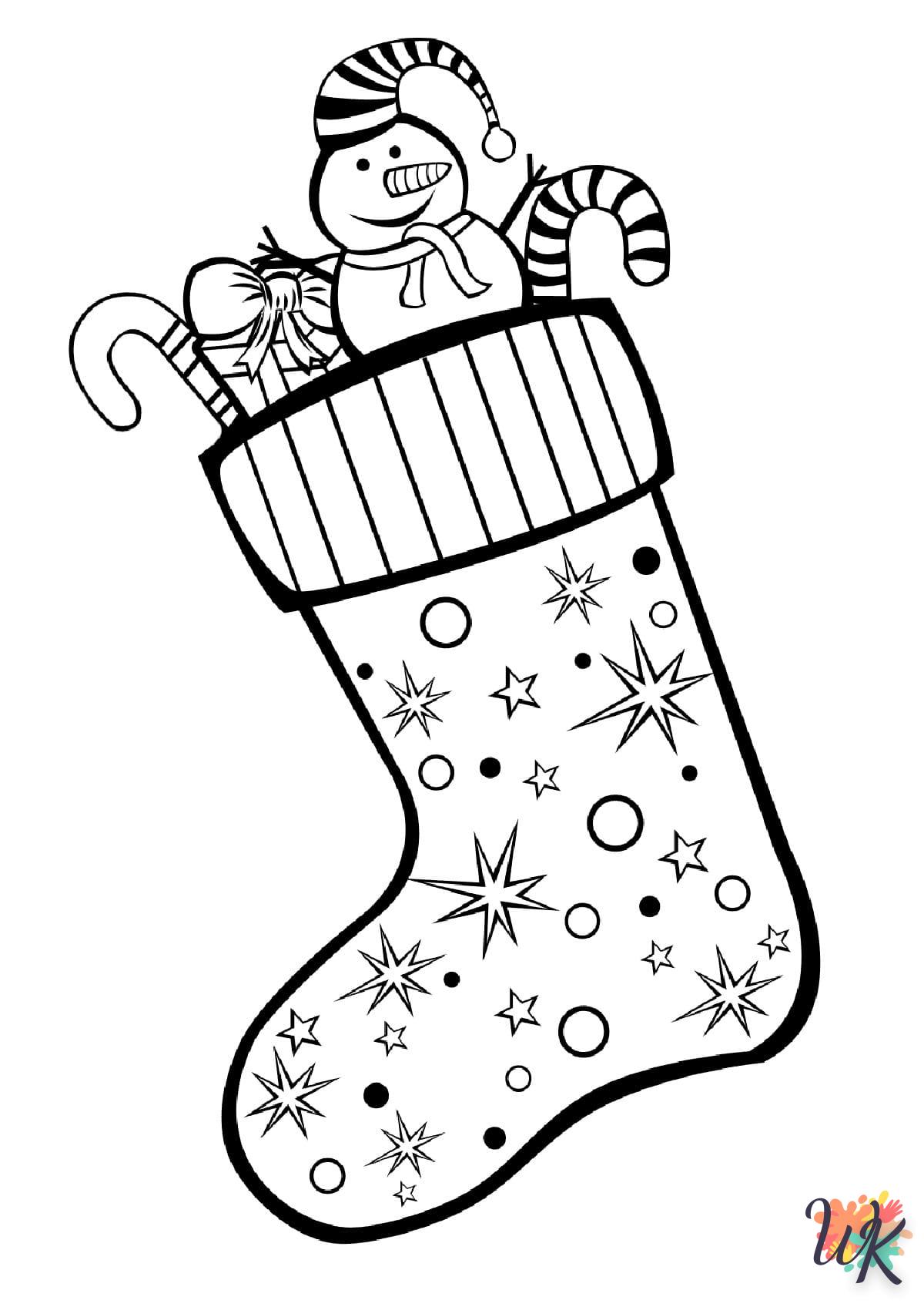 coloriage Cadeaux de Noel  à imprimer kawaii