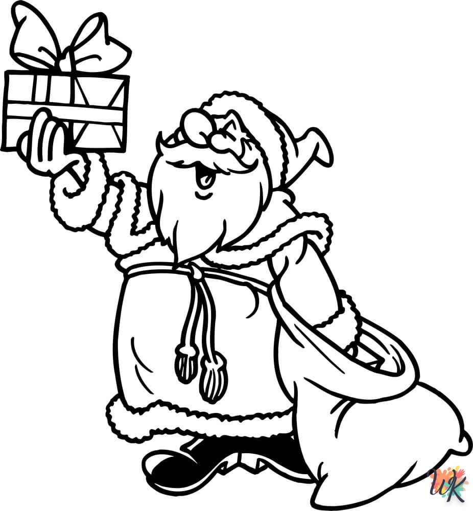 coloriage Cadeaux de Noel  à imprimer pour enfant de 10 ans