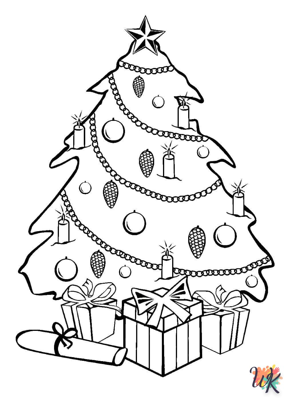 imprimer coloriage Cadeaux de Noel 2