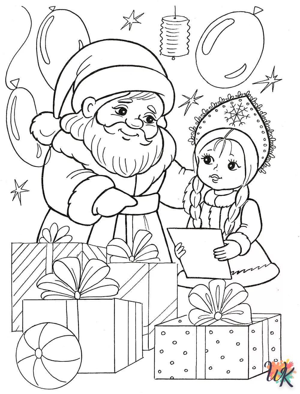 à imprimer coloriage Cadeaux de Noel 1