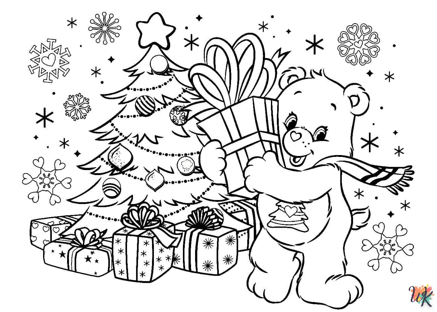 coloriage Cadeaux de Noel  à imprimer pour enfant de 2 ans 2