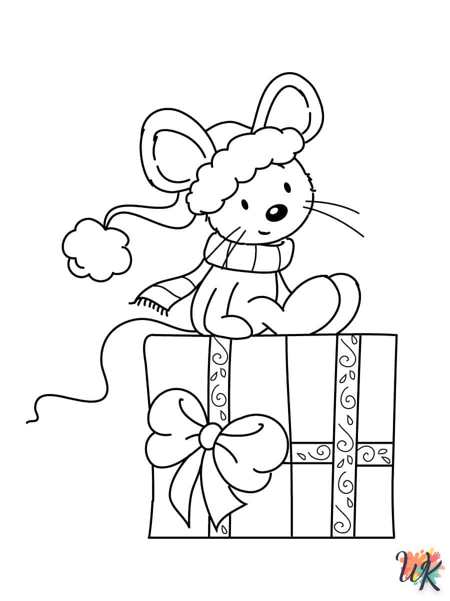 coloriage Cadeaux de Noel  à numéro adulte en ligne gratuit 1