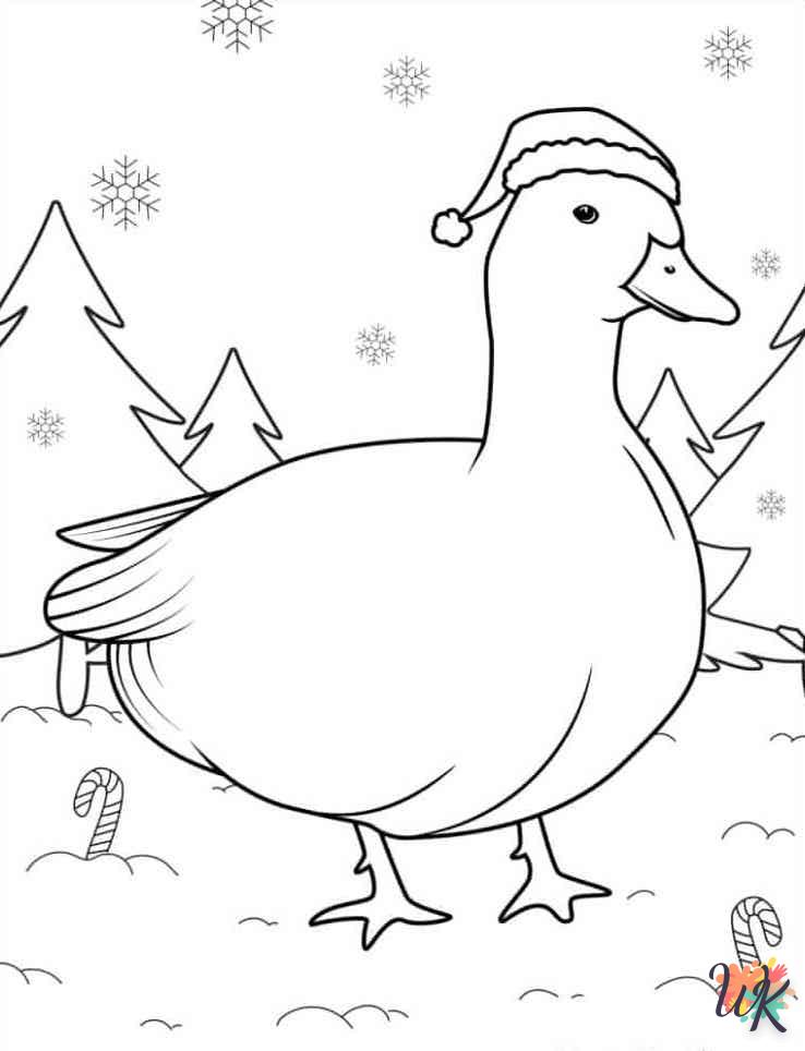 coloriage Canard  pour enfants à imprimer