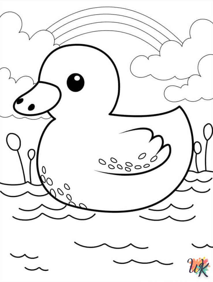 coloriage Canard  de pour enfants