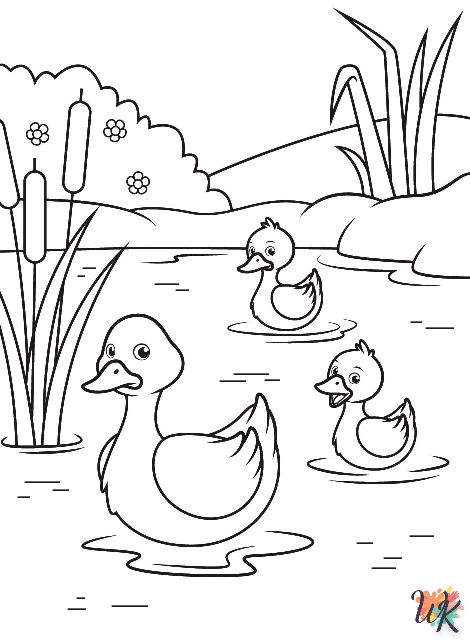 coloriage Canard  à imprimer gratuit