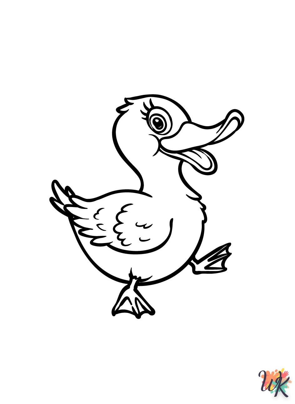 alphabet coloriage Canard  en ligne 2