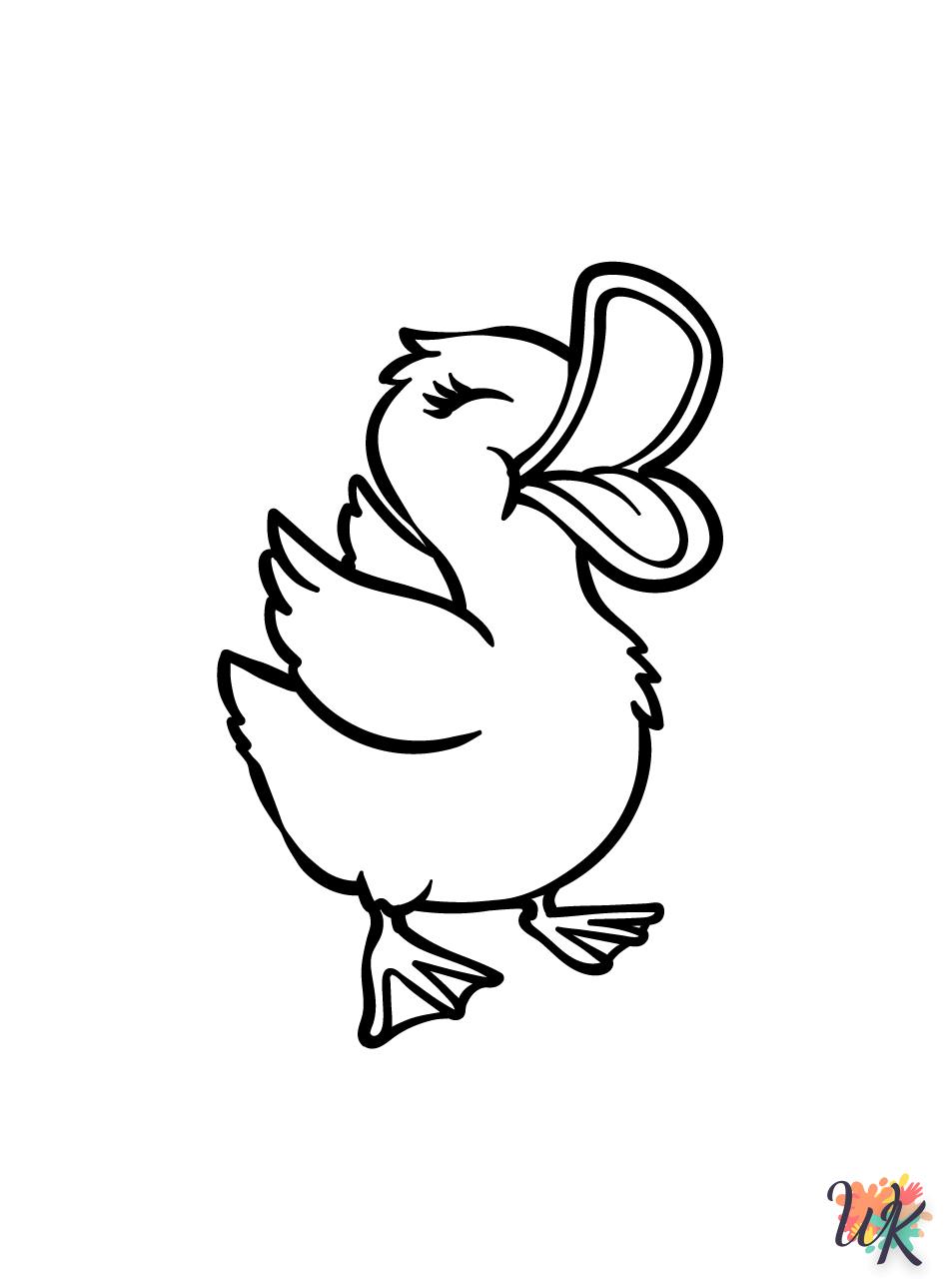 coloriage Canard  gratuit