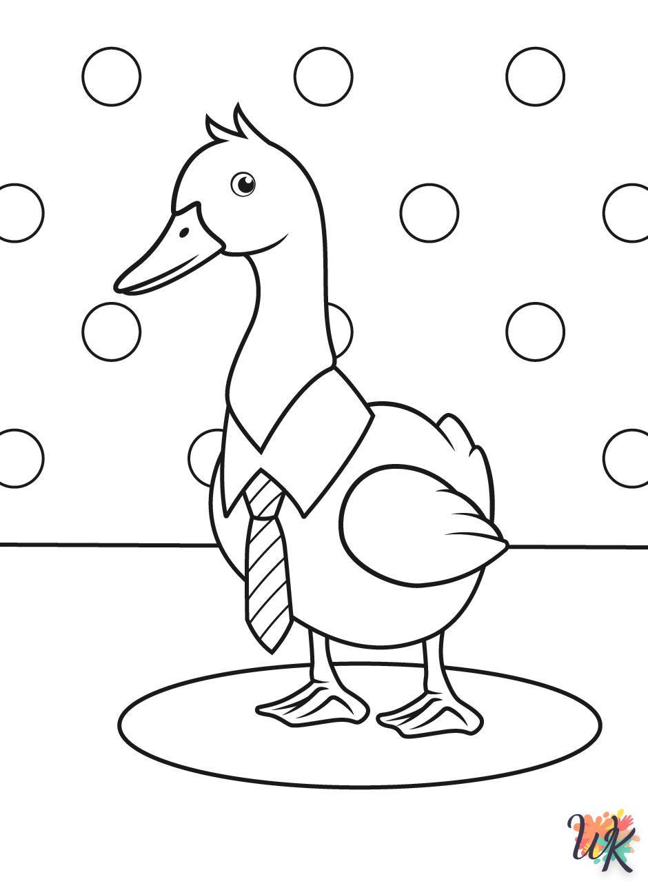 image pour coloriage Canard  enfant