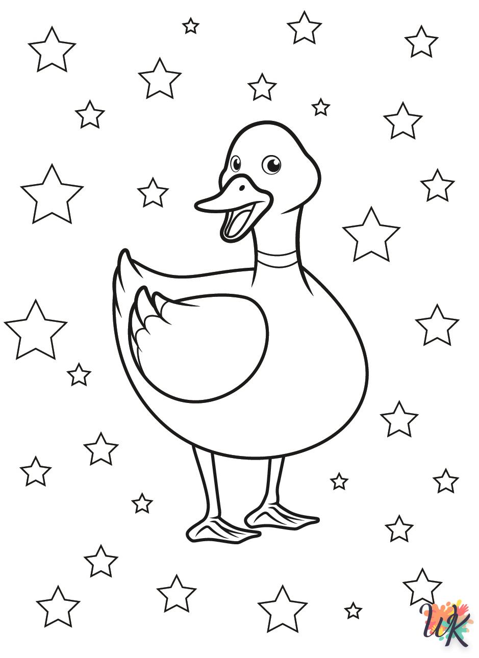 coloriage Canard  en ligne adulte gratuit