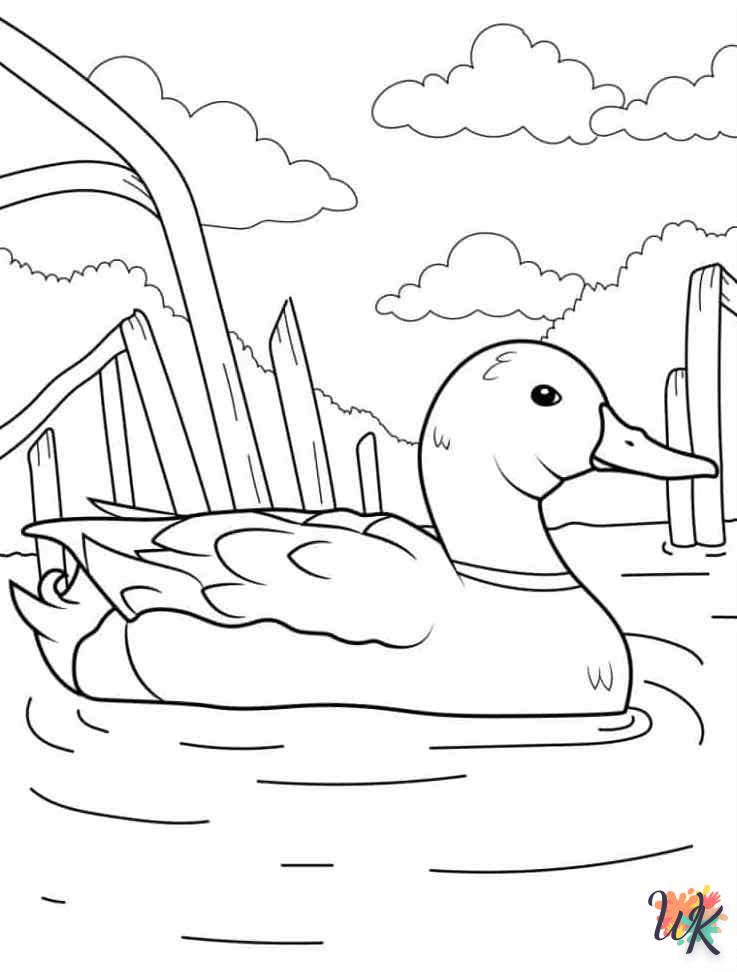 coloriage Canard  à imprimer