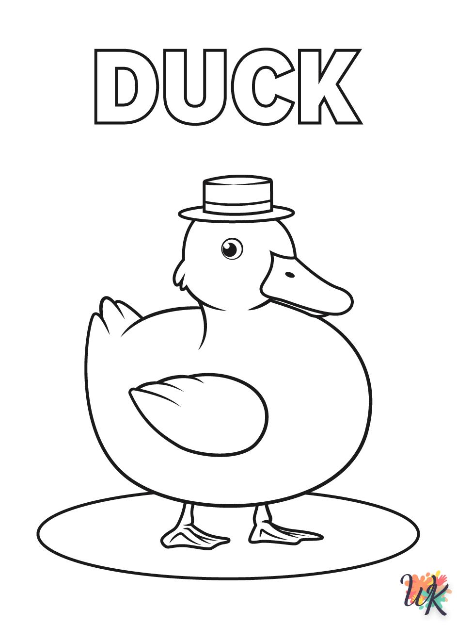 coloriage Canard  à imprimer pour enfant de 12 ans