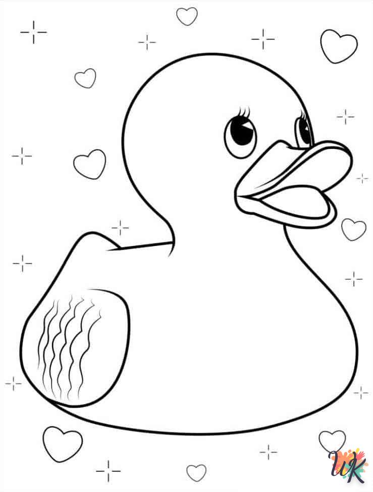 coloriage Canard  pour enfant de 4 ans