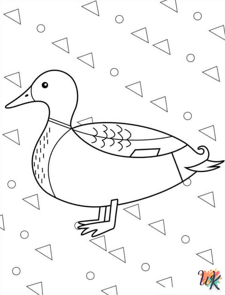 coloriage Canard  a imprimer gratuitement