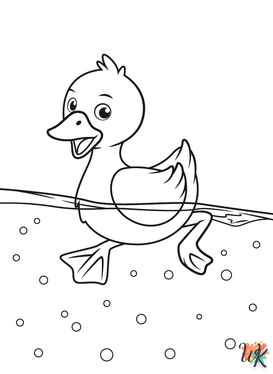 coloriage Canard  à colorier en ligne