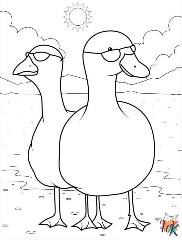 à imprimer coloriage Canard