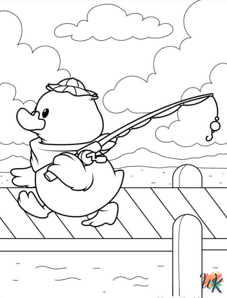 alphabet coloriage Canard  en ligne 3