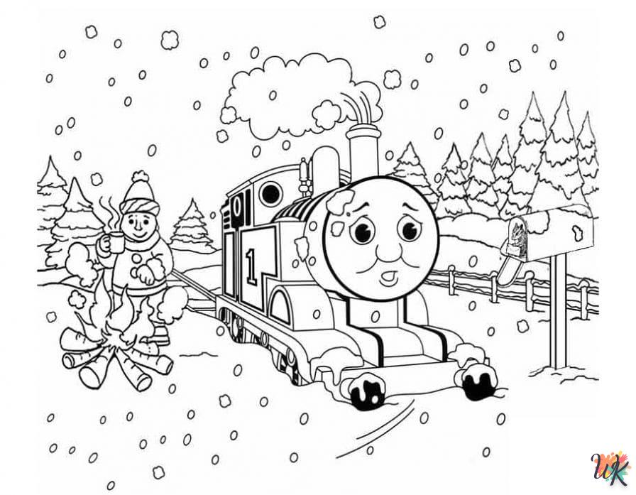 coloriage Hiver  et dessin a imprimer