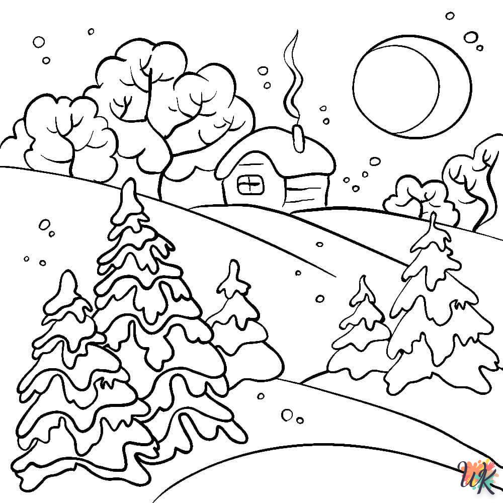 coloriage Hiver  en ligne adulte gratuit