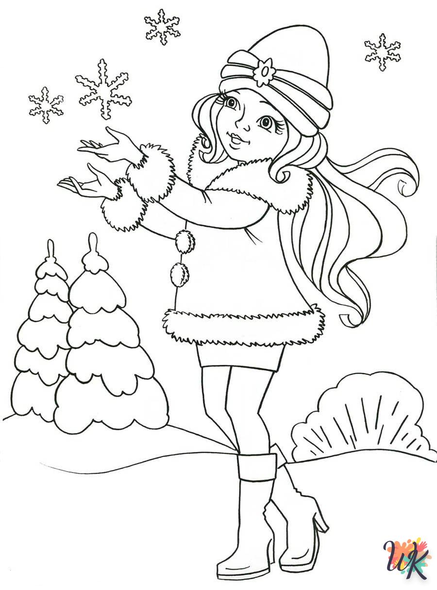 imprimer coloriage Hiver