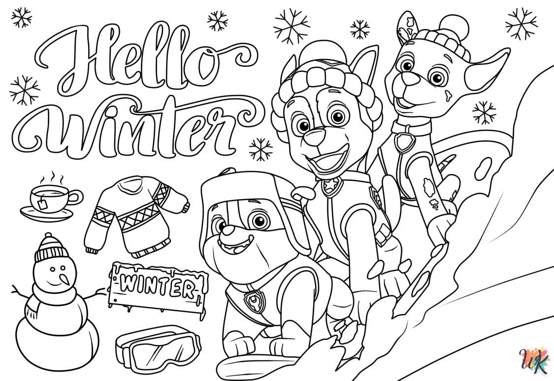 coloriage Hiver  à numéro adulte en ligne gratuit