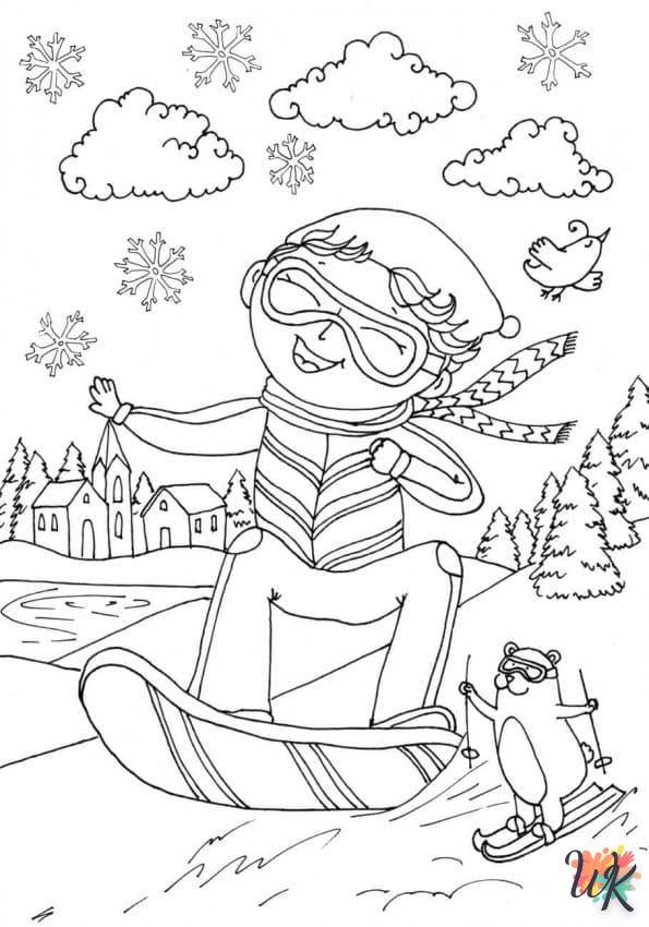 coloriage Hiver  gratuit